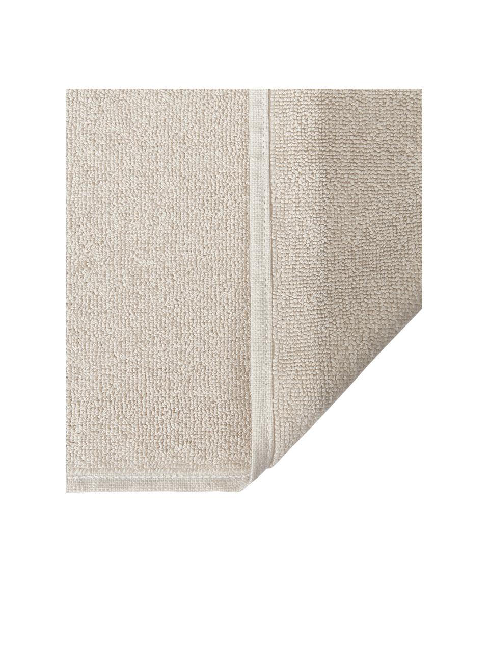 Kúpeľňová predložka z organickej bavlny Premium, protišmyková, Béžová, Š 50 x D 70 cm