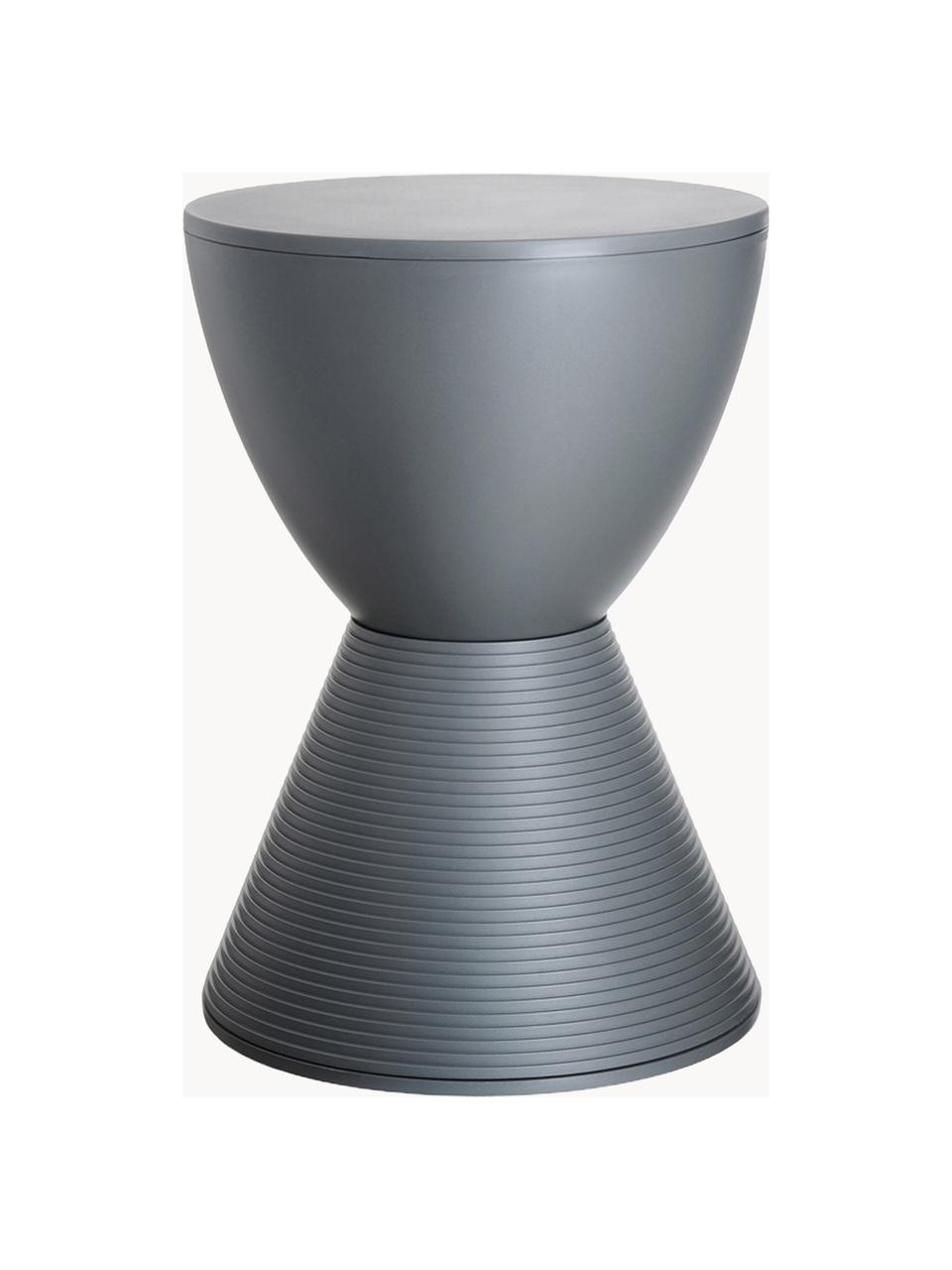 Tavolino di design Prince Aha, Plastica, Grigio scuro, Ø 30 x Alt. 43 cm