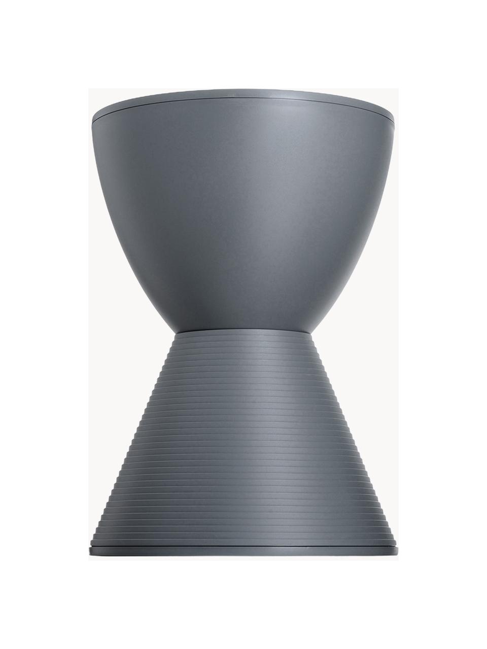 Tavolino di design Prince Aha, Plastica, Grigio scuro, Ø 30 x Alt. 43 cm