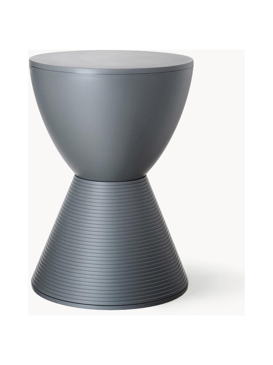 Table d'appoint design Prince AHA, Polypropylène pigmenté, Gris foncé, Ø 30 x haut. 43 cm