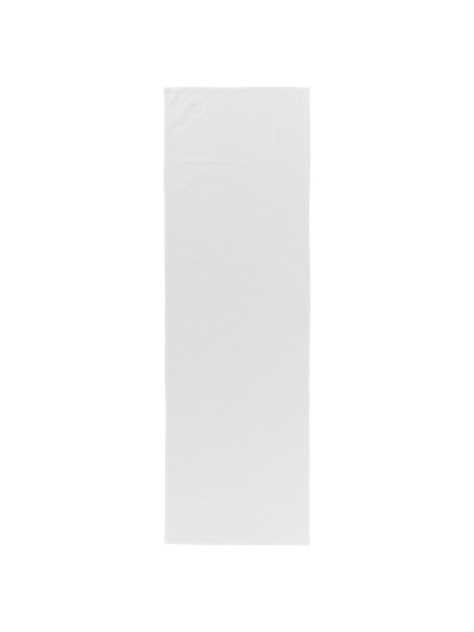 Chemin de table en coton gris Finca, Coton, Gris, larg. 50 x long. 160 cm