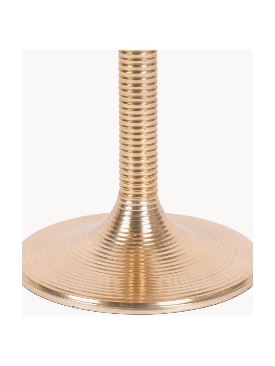 Kulatý odkládací stolek Hypnotising, Lakovaný hliník, Zlatá, Ø 37 cm, V 48 cm