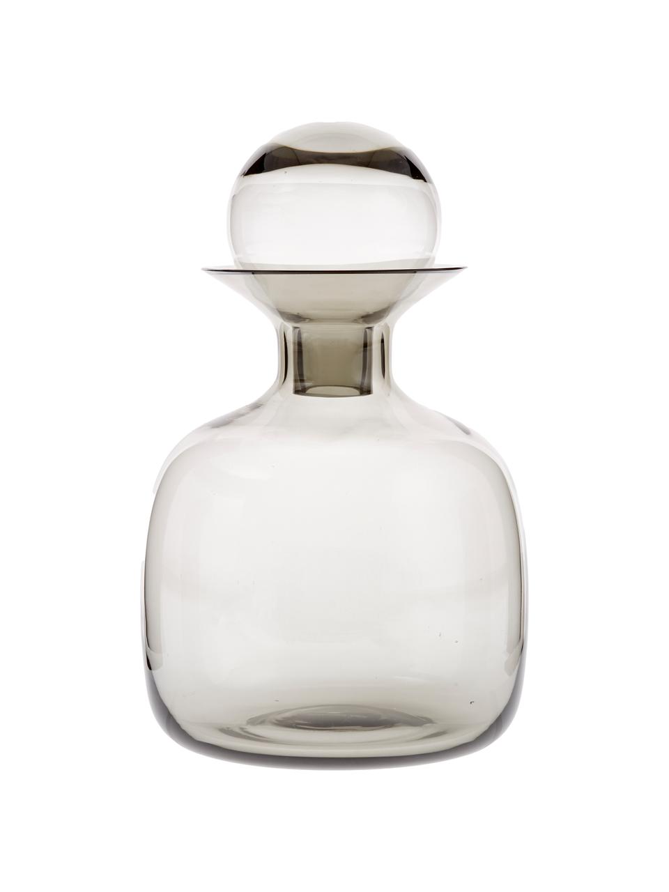 Ručne vyrobená karafa Colored, 1,5 l, Sklo, Sivá, V 25 cm, 1,5 l