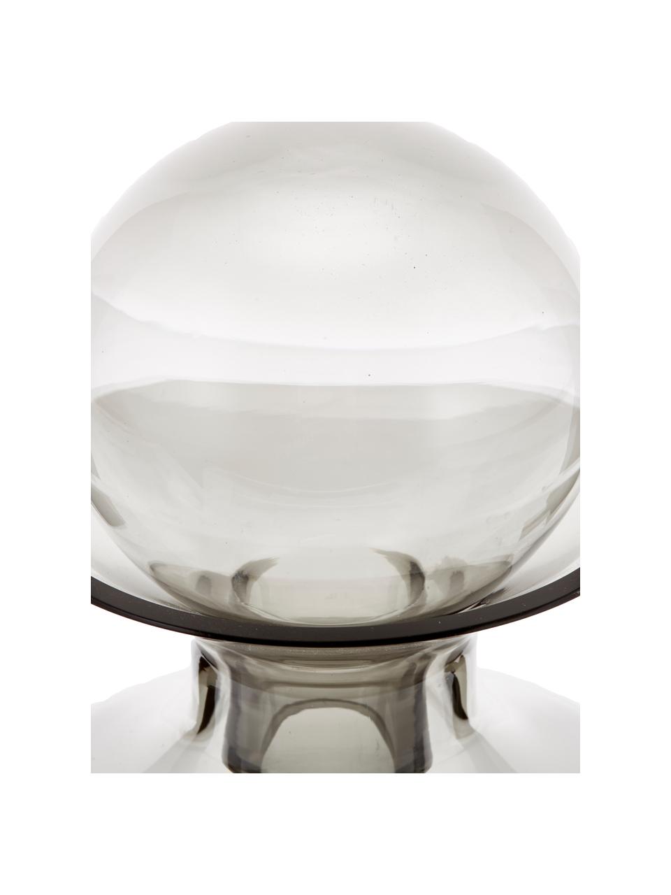 Handgemachte Karaffe Colored in Grau transparent, 1.5 L, Glas, Grau, transparent, H 25 cm, 1.5 L