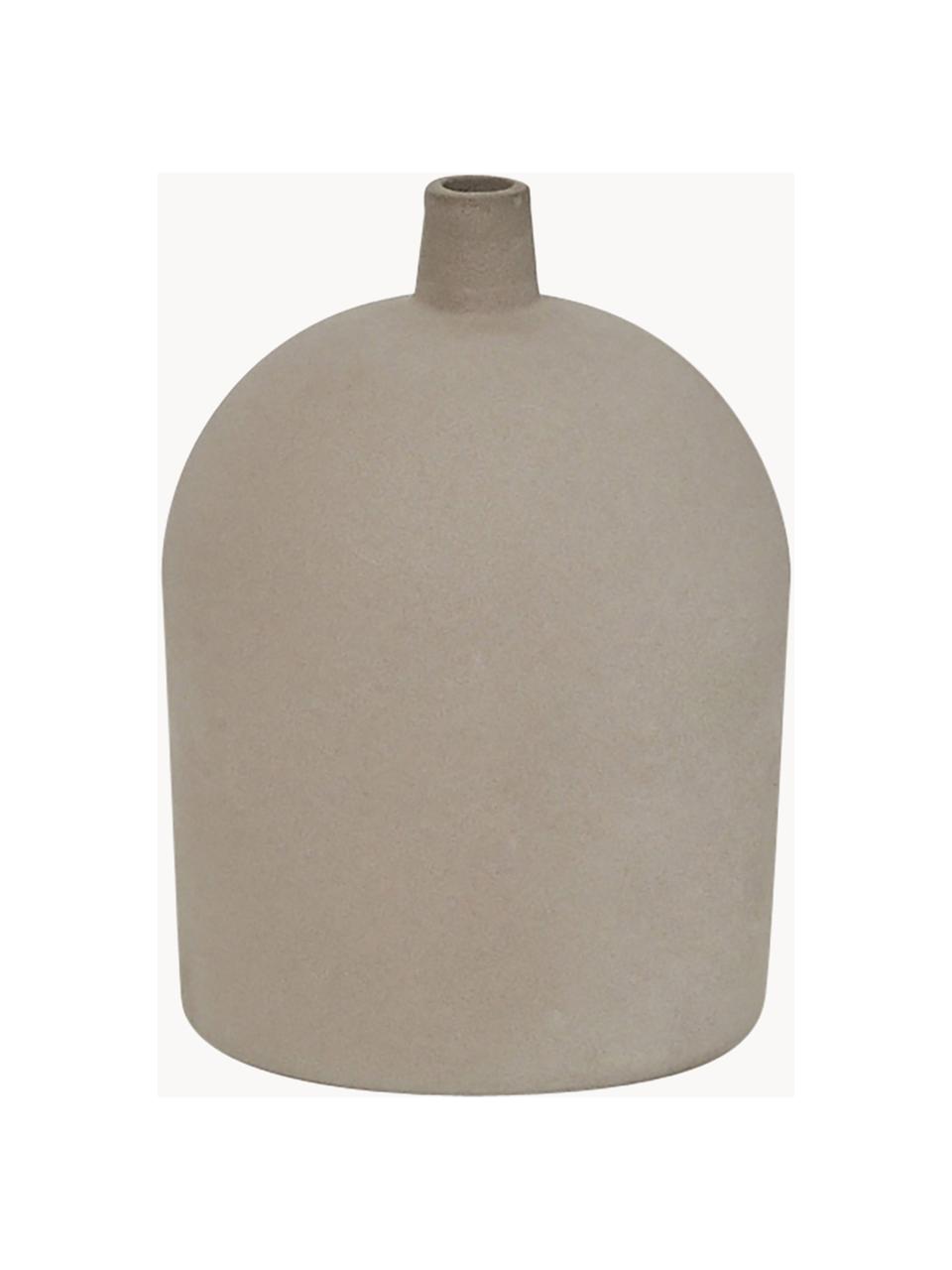Vase Dome, H 20 cm, Terrakotta, Greige, Ø 14 x H 20 cm