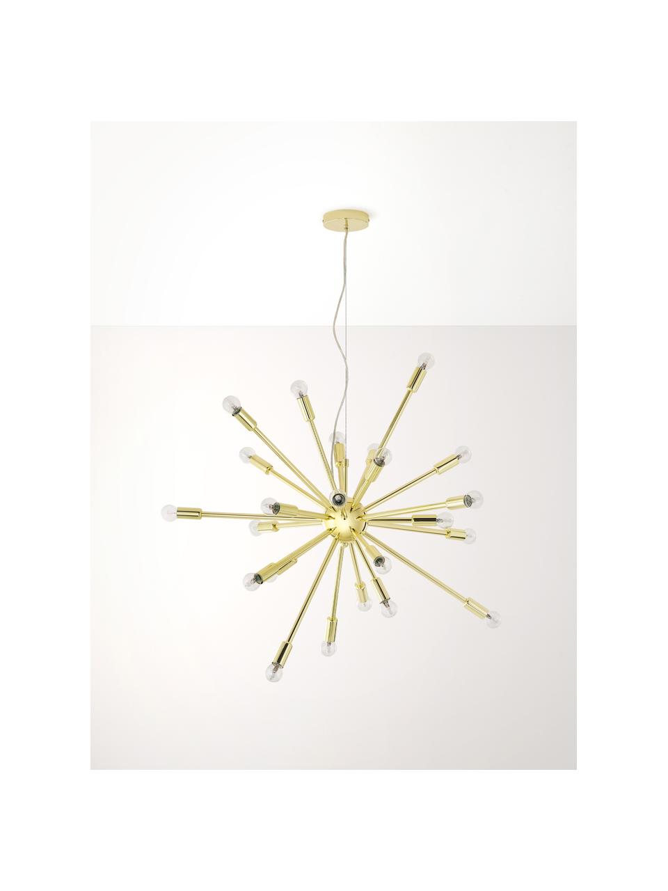Lampa wisząca Spike, Odcienie złotego, Ø 90 x W 69 cm