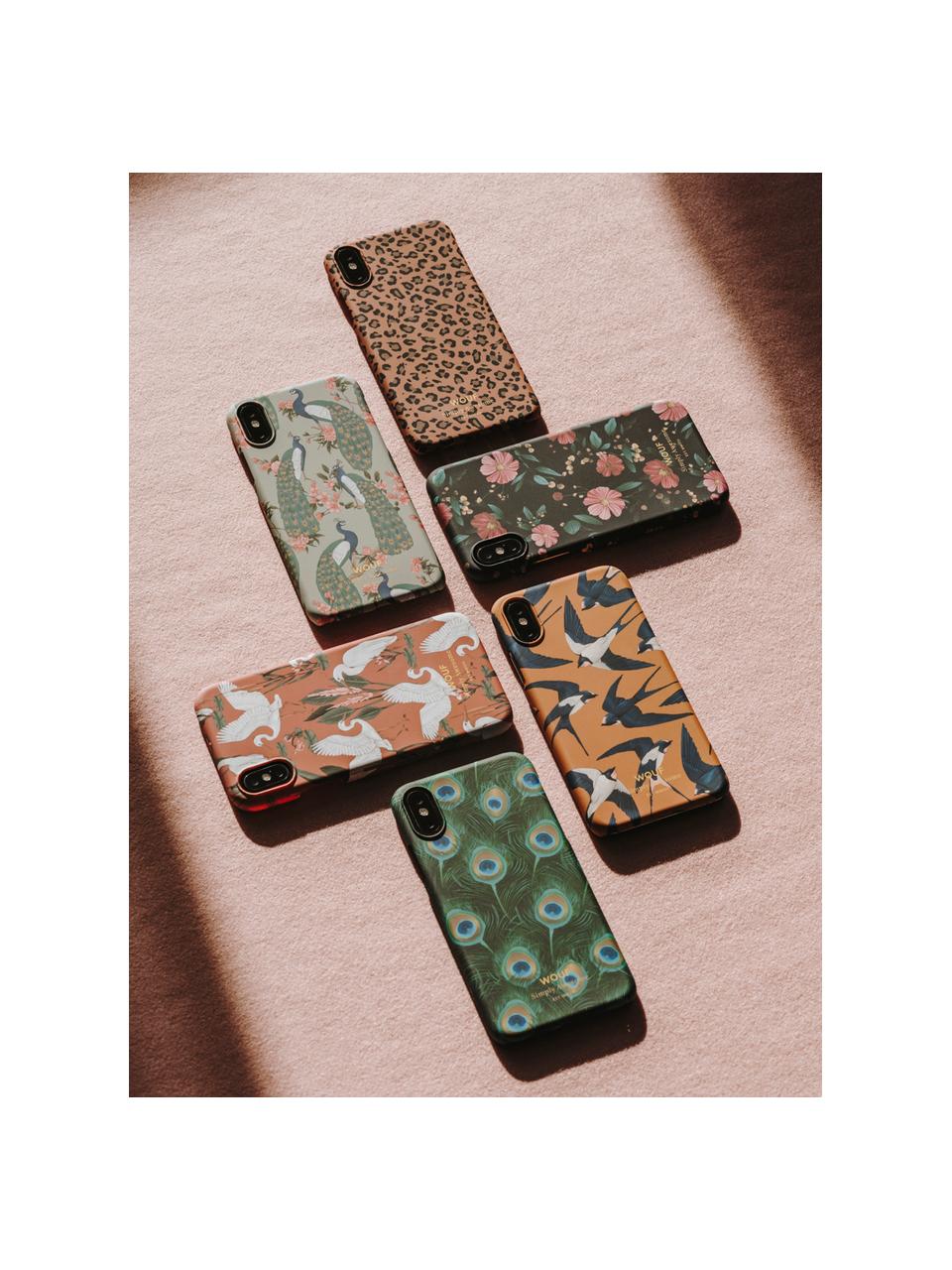 Telefoonhoesje Peacock voor iPhone X, Siliconen, Multicolour, 7 x 15 cm