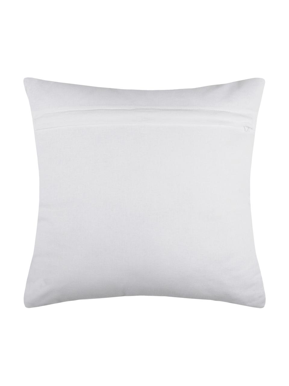 Coussin 40x40 bleu pétrole Niro, Bleu pétrole, blanc