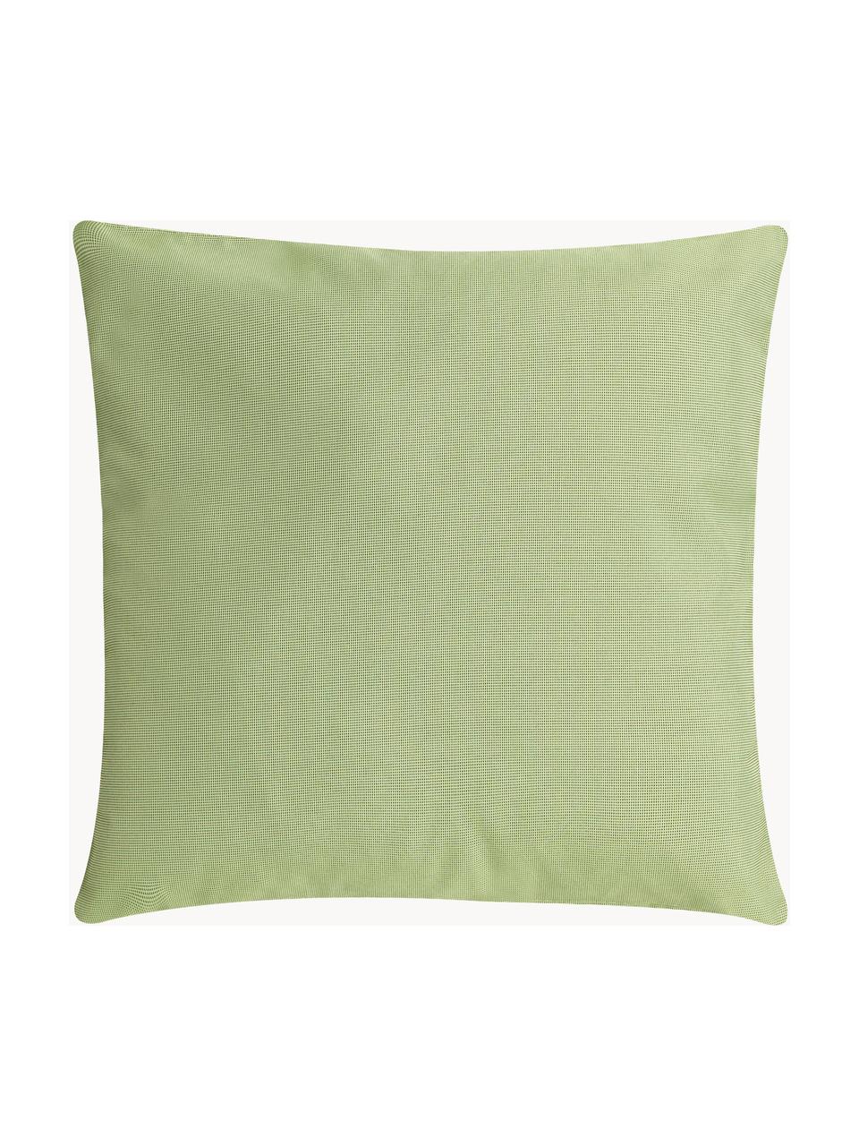 Coussin d'extérieur tissé bicolore St. Maxime, Vert, larg. 47 x long. 47 cm