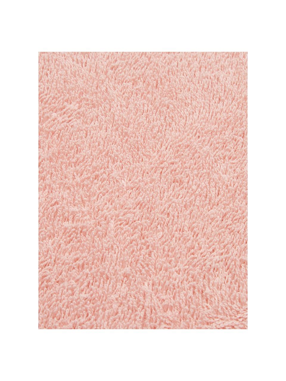 Handdoek Fleur in verschillende formaten, met bloemenrand, 97% katoen 3% polyester, Roze, multicolour, Handdoek, B 60 x L 110 cm