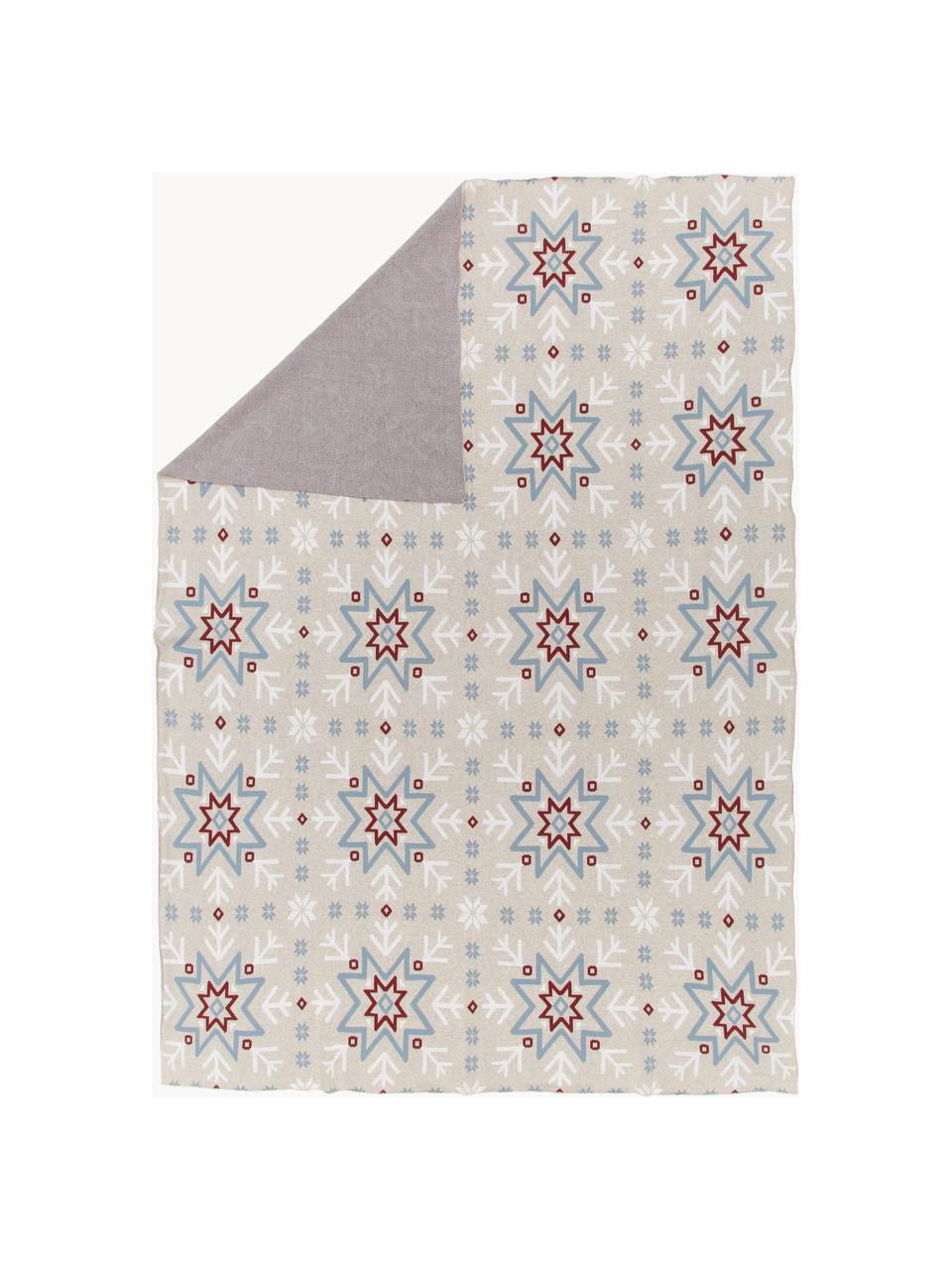 Plaid en tricotée Snowflake, 100 % coton
Le matériau est certifié STANDARD 100 OEKO-TEX®, 11.HIN.00050, HOHENSTEIN HTTI, Beige, multicolore, larg. 130 x long. 170 cm