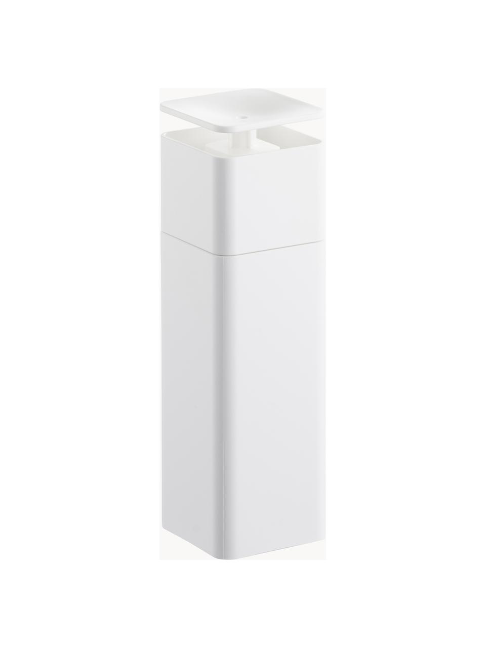 Distributeur de savon Tower, Plastique, Blanc, larg. 6 x haut. 19 cm