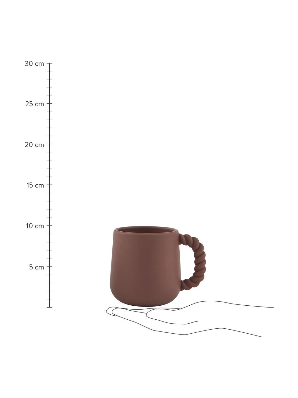 Komplet kubków dla dzieci Mellow, 2 elem., 100% silikon, Miętowy zielony, brązowy, Ø 8 cm, W 10 cm
