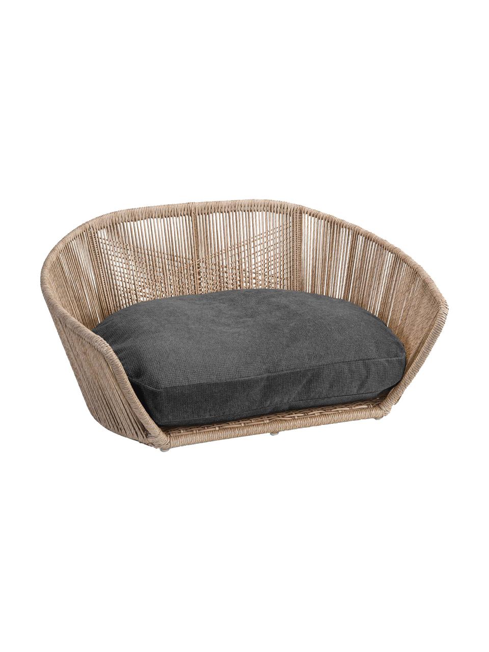 Legowisko dla psa Vogue, Tapicerka: 90% poliester, 10% nylon , Antracytowy, beżowy, S 110 x W 74 cm