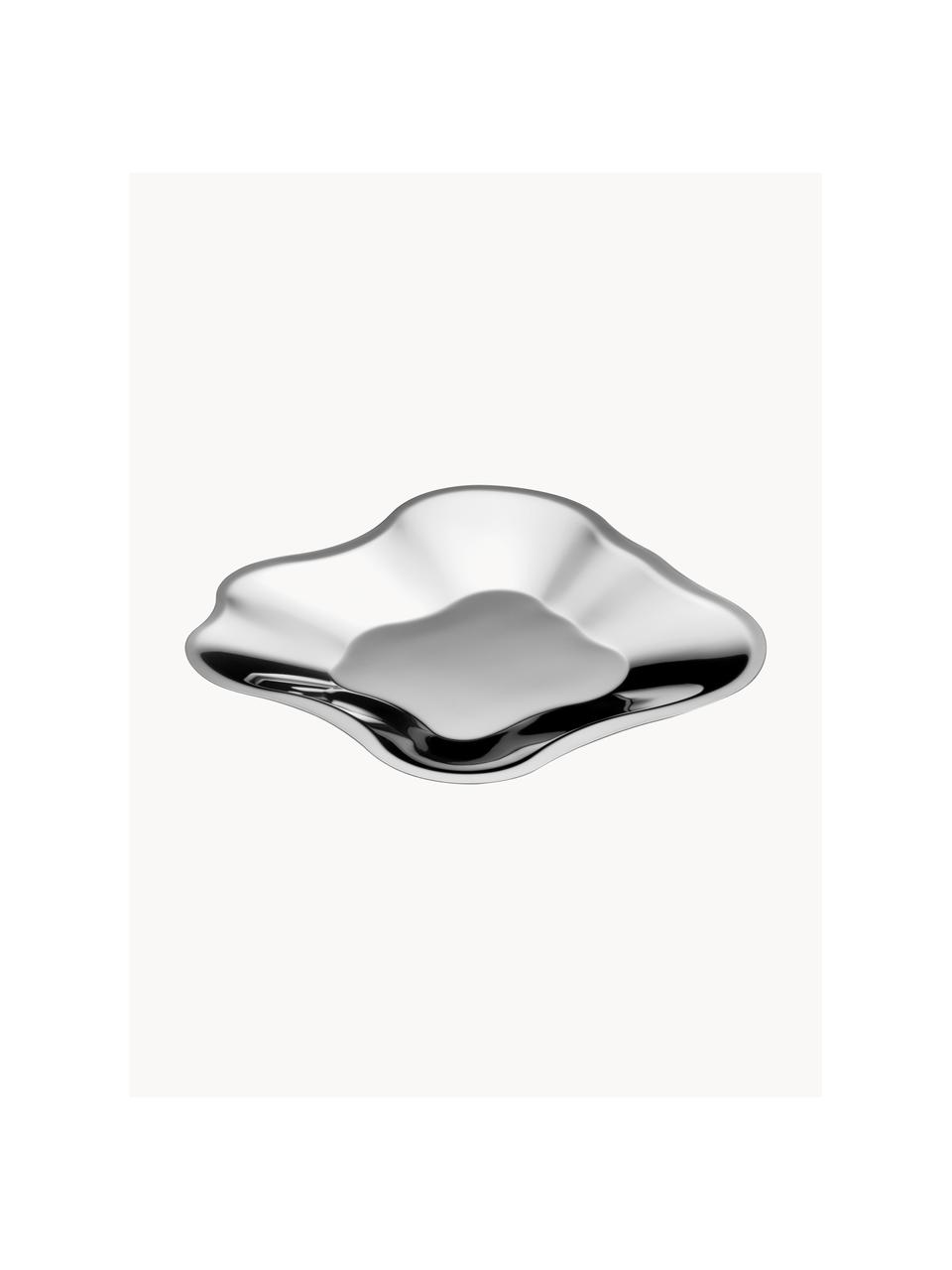 Decoratieve schaal Alvar Aalto van edelstaal, Edelstaal, Zilverkleurig, B 36 x H 3 cm