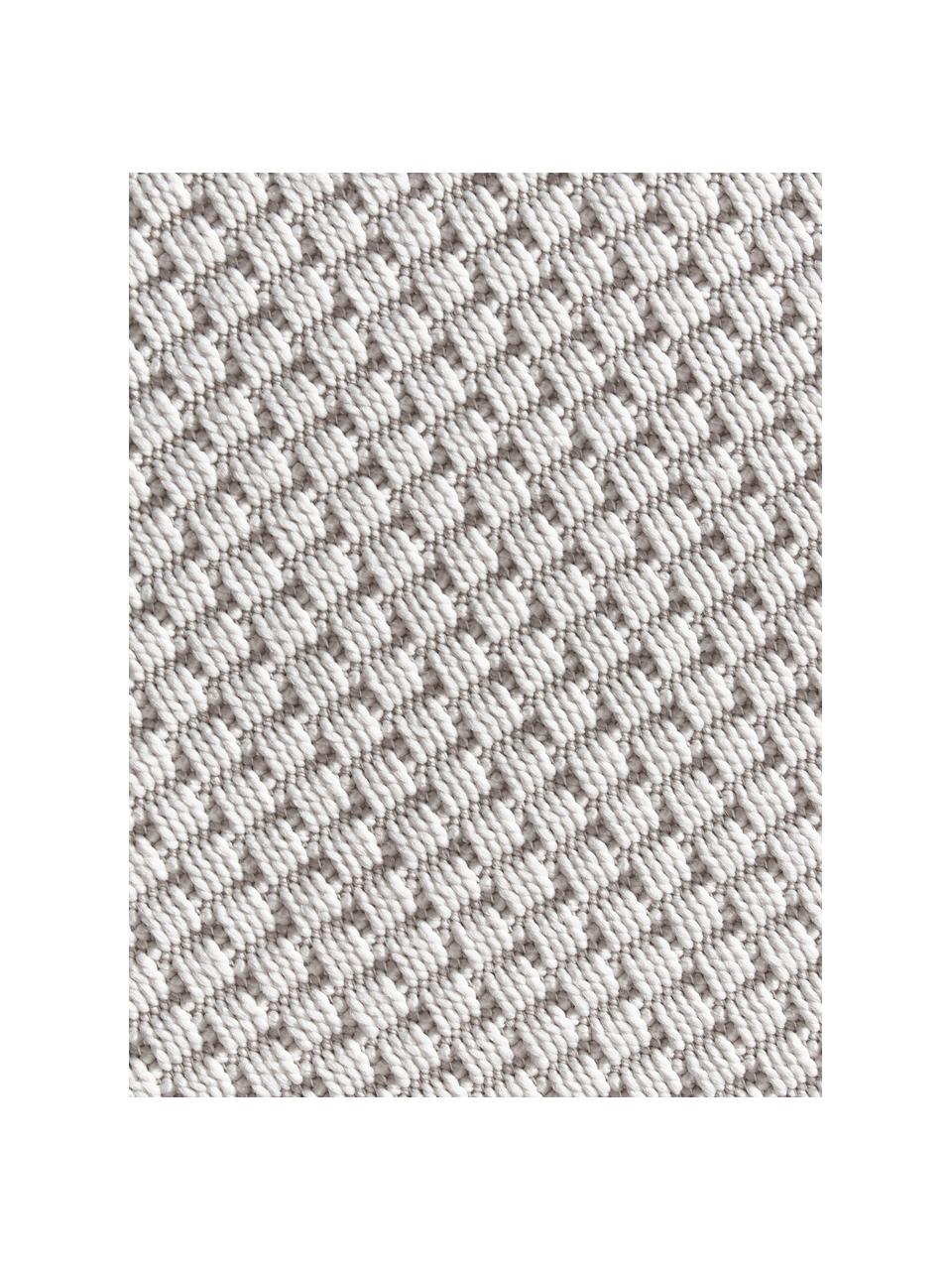 Kulatý interiérový a exteriérový koberec Toronto, 100 % polypropylen, Krémově bílá, Ø 120 cm (velikost S)