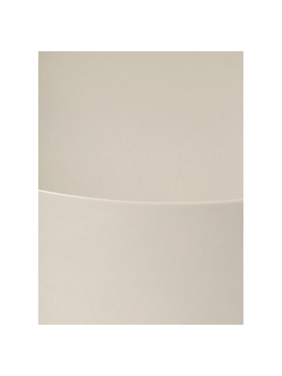 Mesa de centro redonda para interior/exterior Rona, Cemento con fibra de vidrio, Beige claro, Ø 80 cm