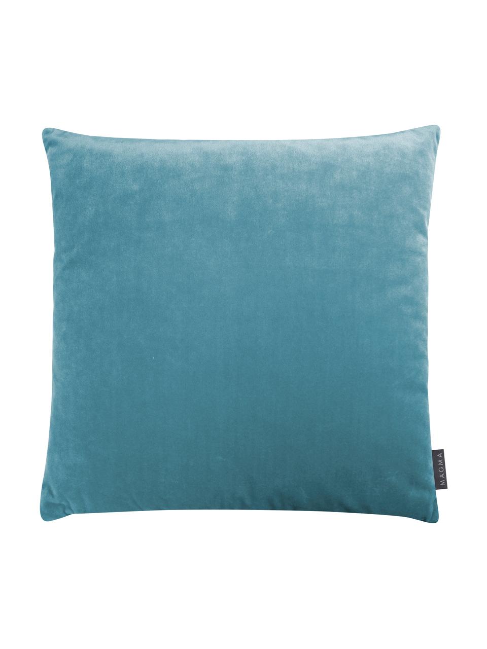 Poszewka na poduszkę z wypukłym wzorem Tilas, Miętowo niebieski, kremowy, S 40 x D 40 cm