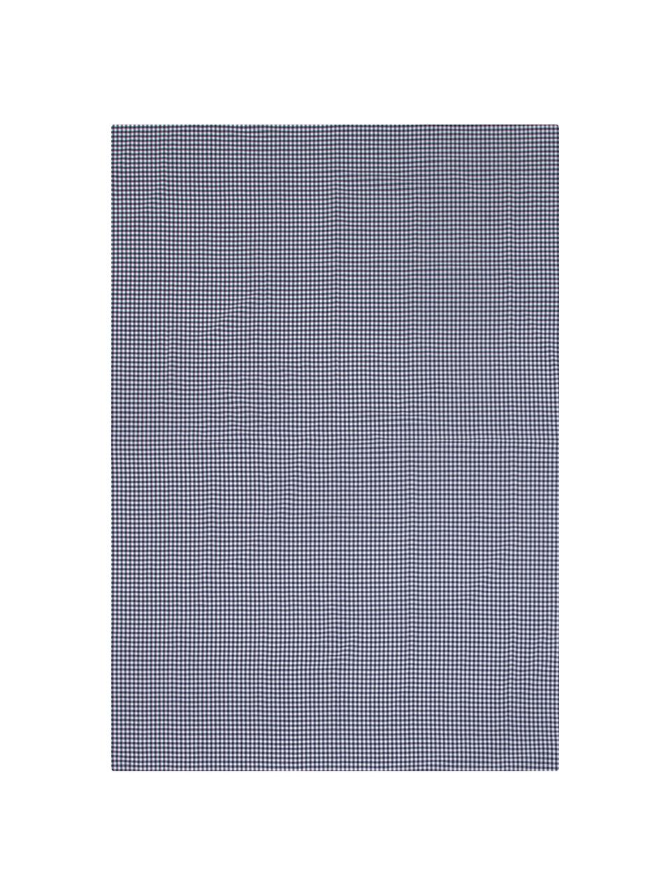 Baumwoll-Bettdeckenbezug Scotty, kariert, Baumwolle, Blau/Weiss, B 200 x L 210 cm