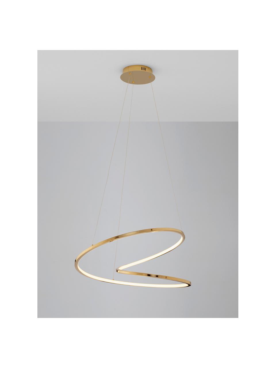 Lampada a sospensione grande con luce regolabile Girsh, Dorato, Ø 60  x A 18 cm