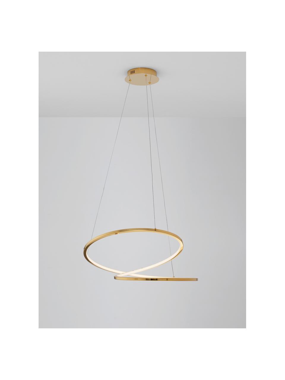 Lampada a sospensione grande con luce regolabile Girsh, Dorato, Ø 60  x A 18 cm