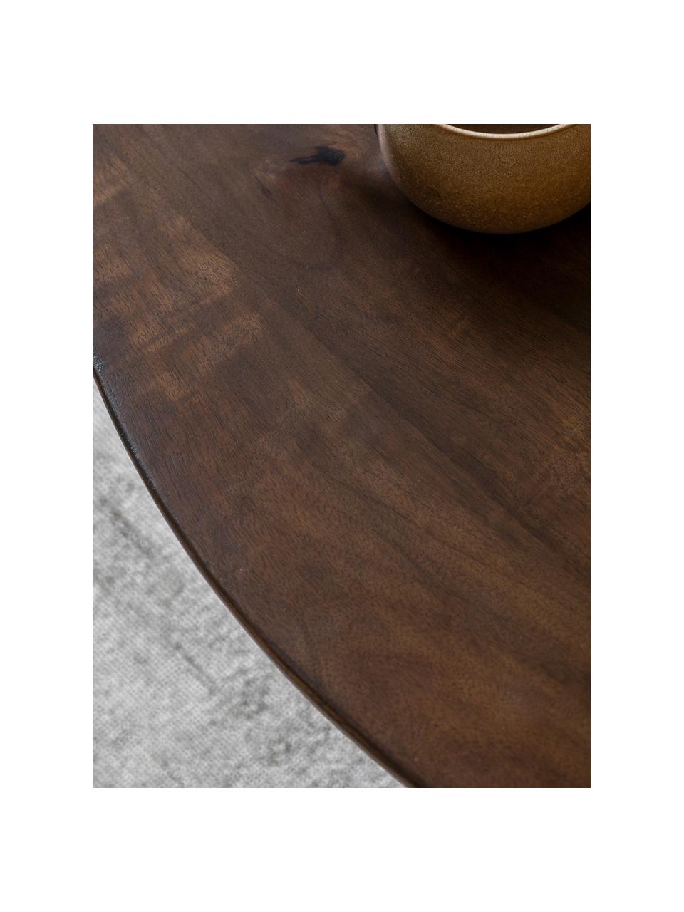 Tavolino da salotto rotondo in legno di mango Sculpt, Legno di mango, Legno di mango, Ø 90 cm