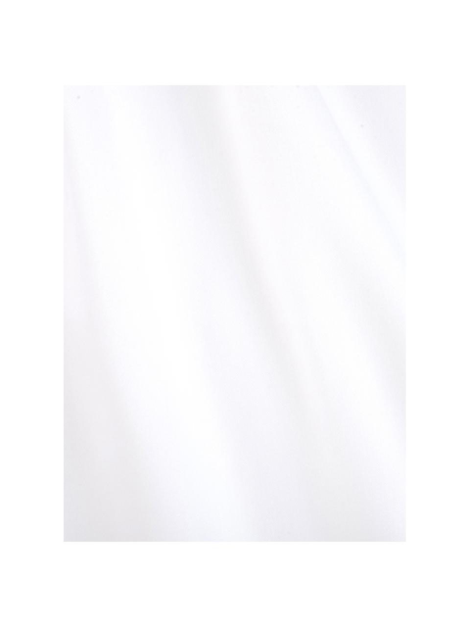 Set lenzuola in raso di cotone bianco Comfort, Tessuto: raso Densità del filo 250, Bianco, 240 x 300 cm + 2 federe 50 x 80 cm