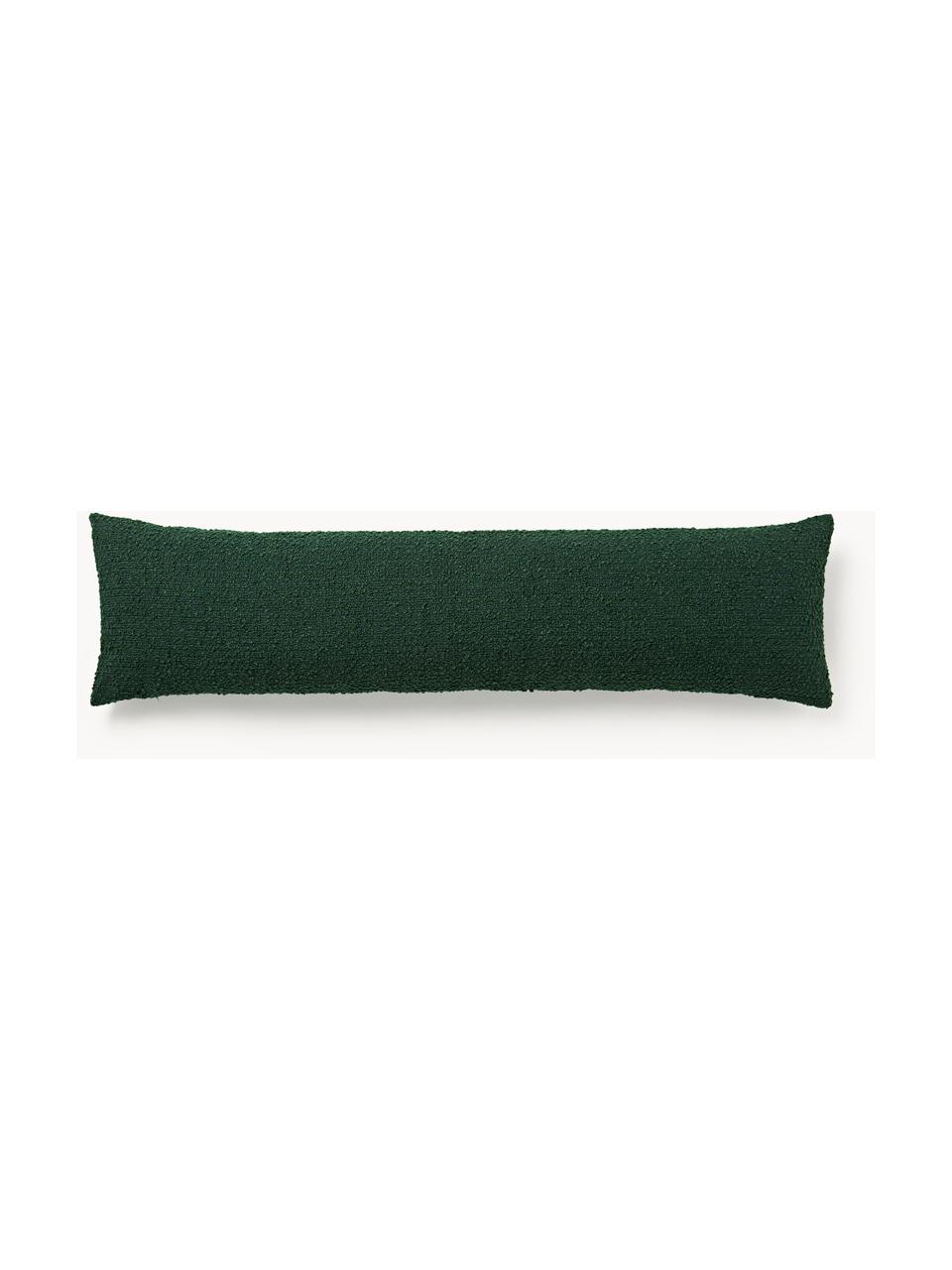 Coussin XL Bellamie, Bouclette vert foncé, larg. 30 x long. 115 cm