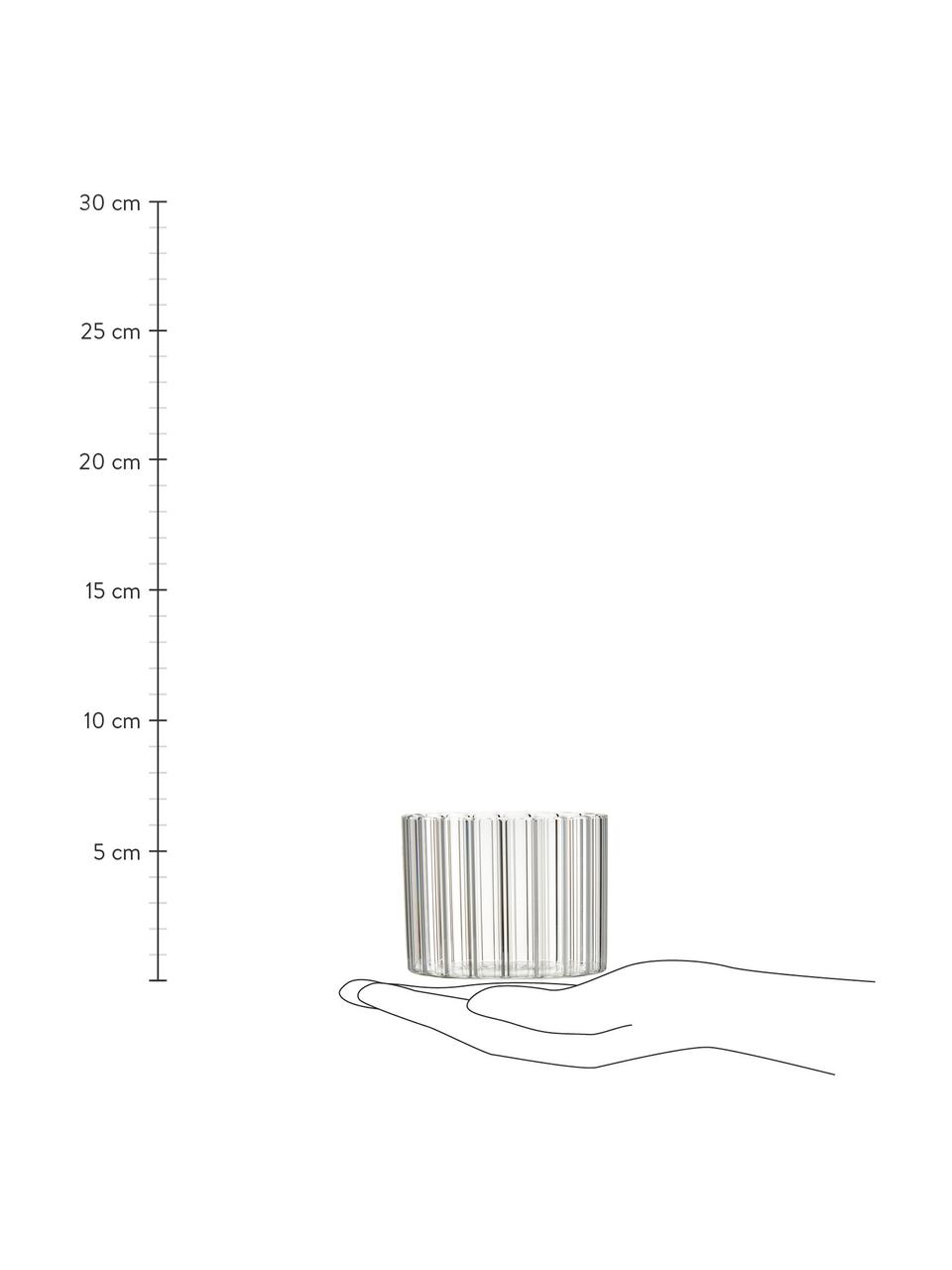 Szklanka ze szkła borokrzemowego Romantic, 6 szt., Szkło borokrzemowe, Transparentny, Ø 8 x W 6 cm