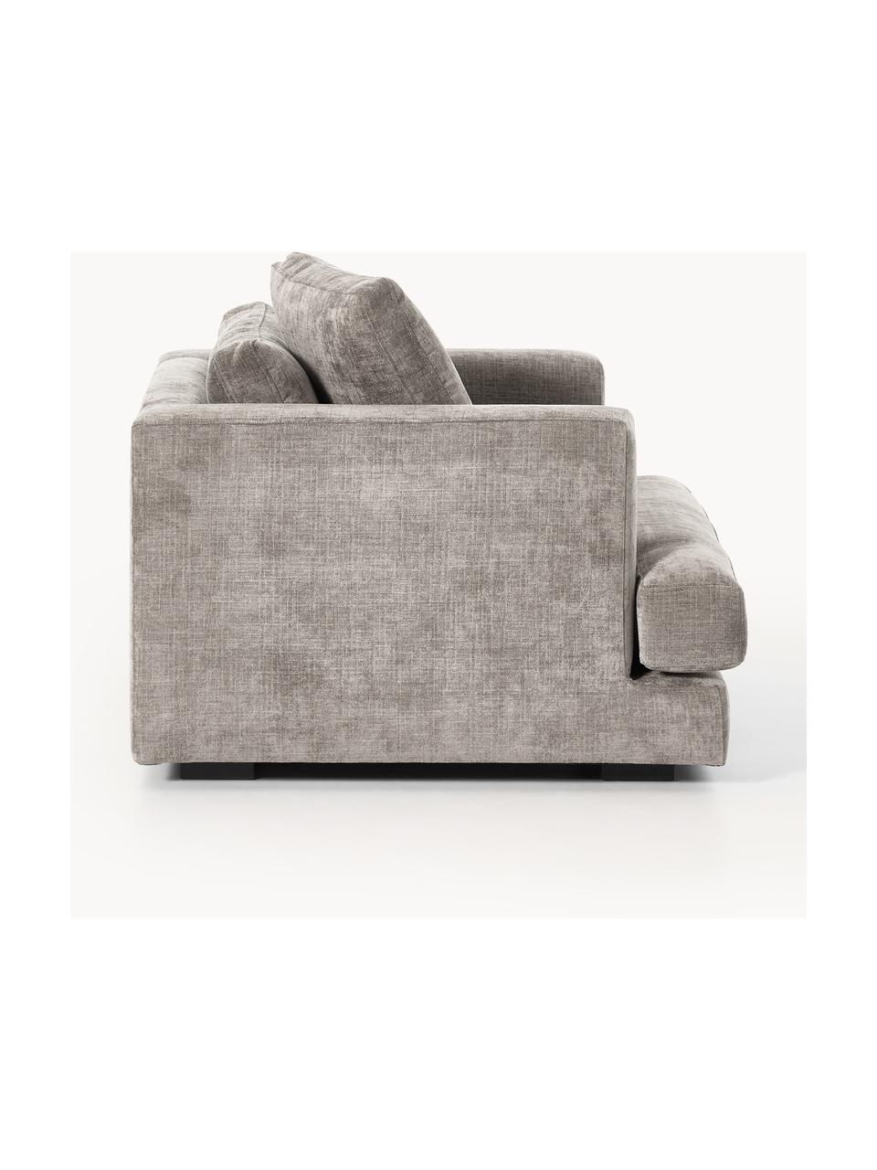 Fotel Tribeca, Tapicerka: 100% poliester Dzięki tka, Stelaż: drewno bukowe, drewno sos, Nogi: drewno sosnowe Ten produk, Taupe tkanina, S 110 x G 100 cm