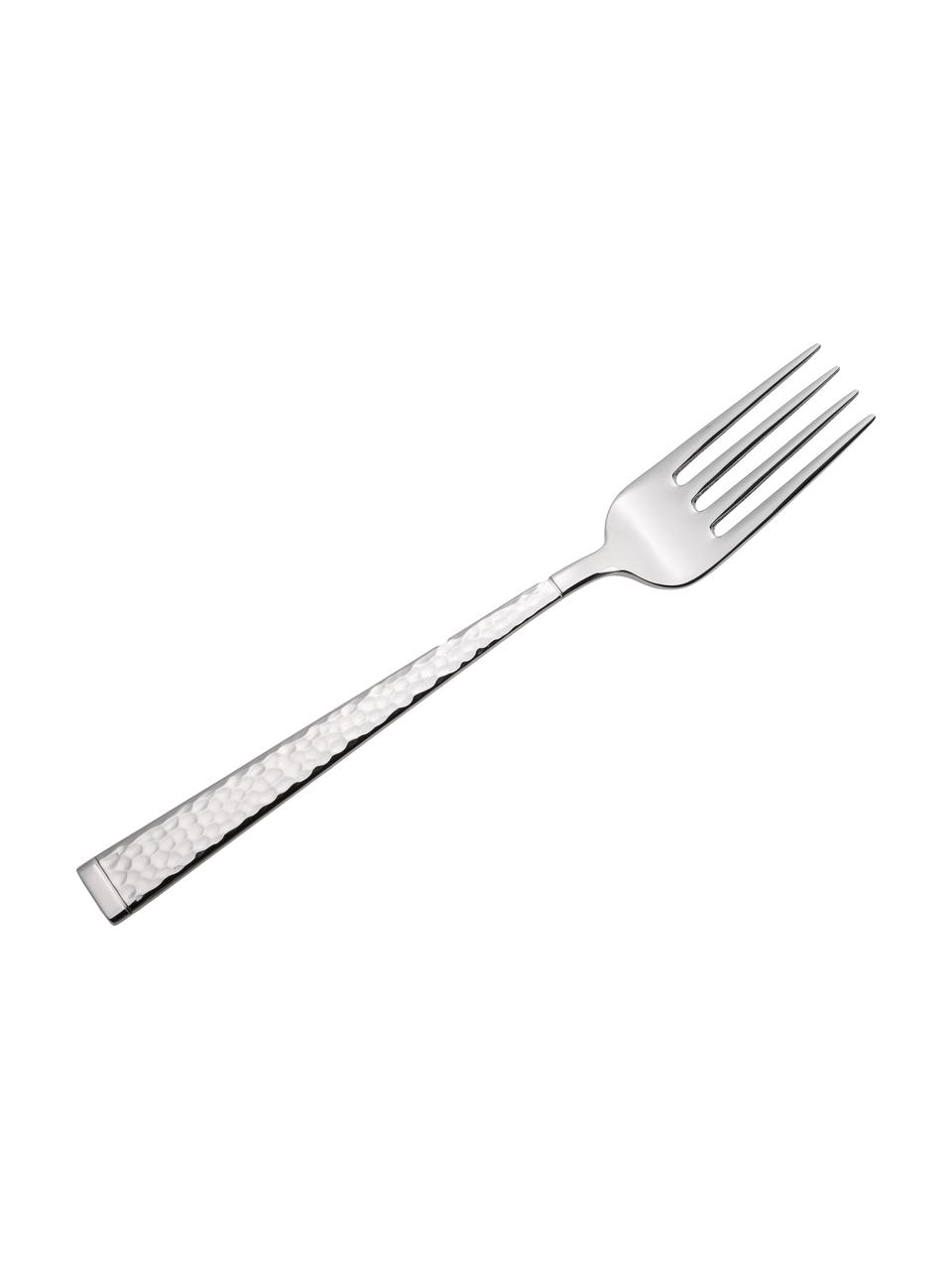 Cubertería de diseño Blacksmith, 6 comensales (30 pzas.), Acero inoxidable

La cubertería está hecha de acero inoxidable. Por tanto, es duradera, inoxidable y resistente a las bacterias., Plateado muy pulido y martillado, Set de diferentes tamaños