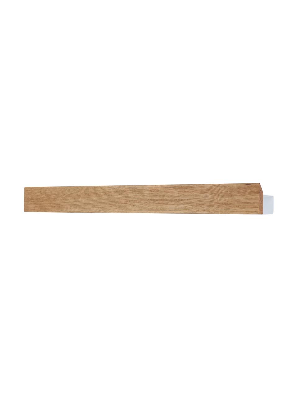 Colgador magnético Flex, Barra: madera de roble, Anclaje: acero recubierto, Madera clara, blanco, An 60 x Al 6 cm