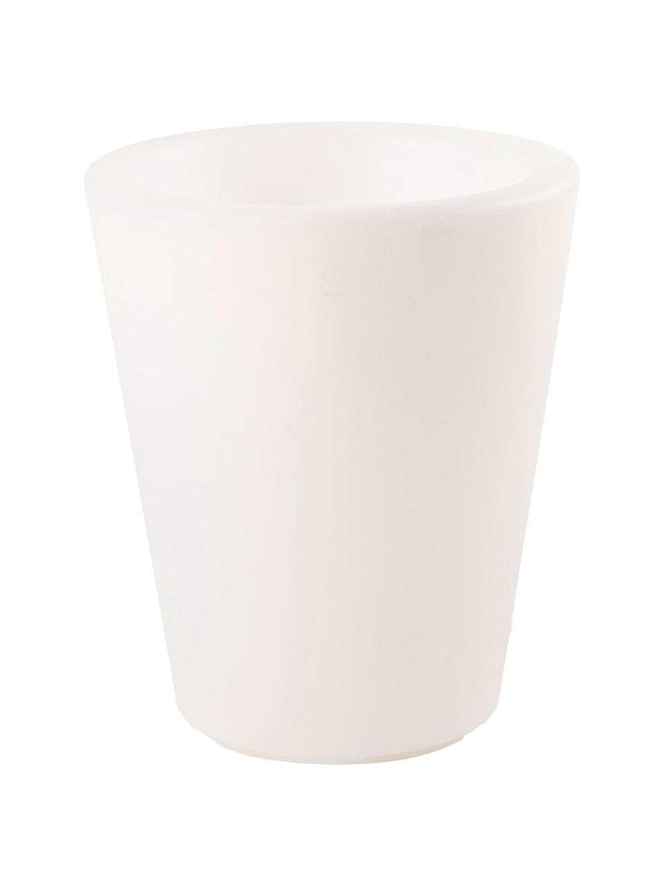 Lámpara de suelo Shining Pot, con enchufe, Lámpara: plástico, Cable: plástico, Blanco, Ø 34 x Al 39 cm