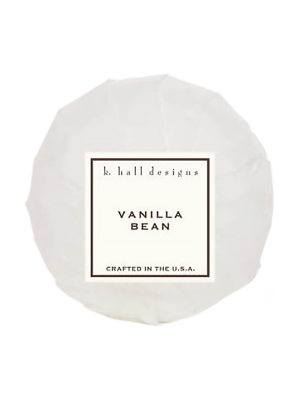 Sfera da bagno Vanilla Bean (vaniglia e fava tonka), Bianco, Ø 7 x Alt. 7 cm