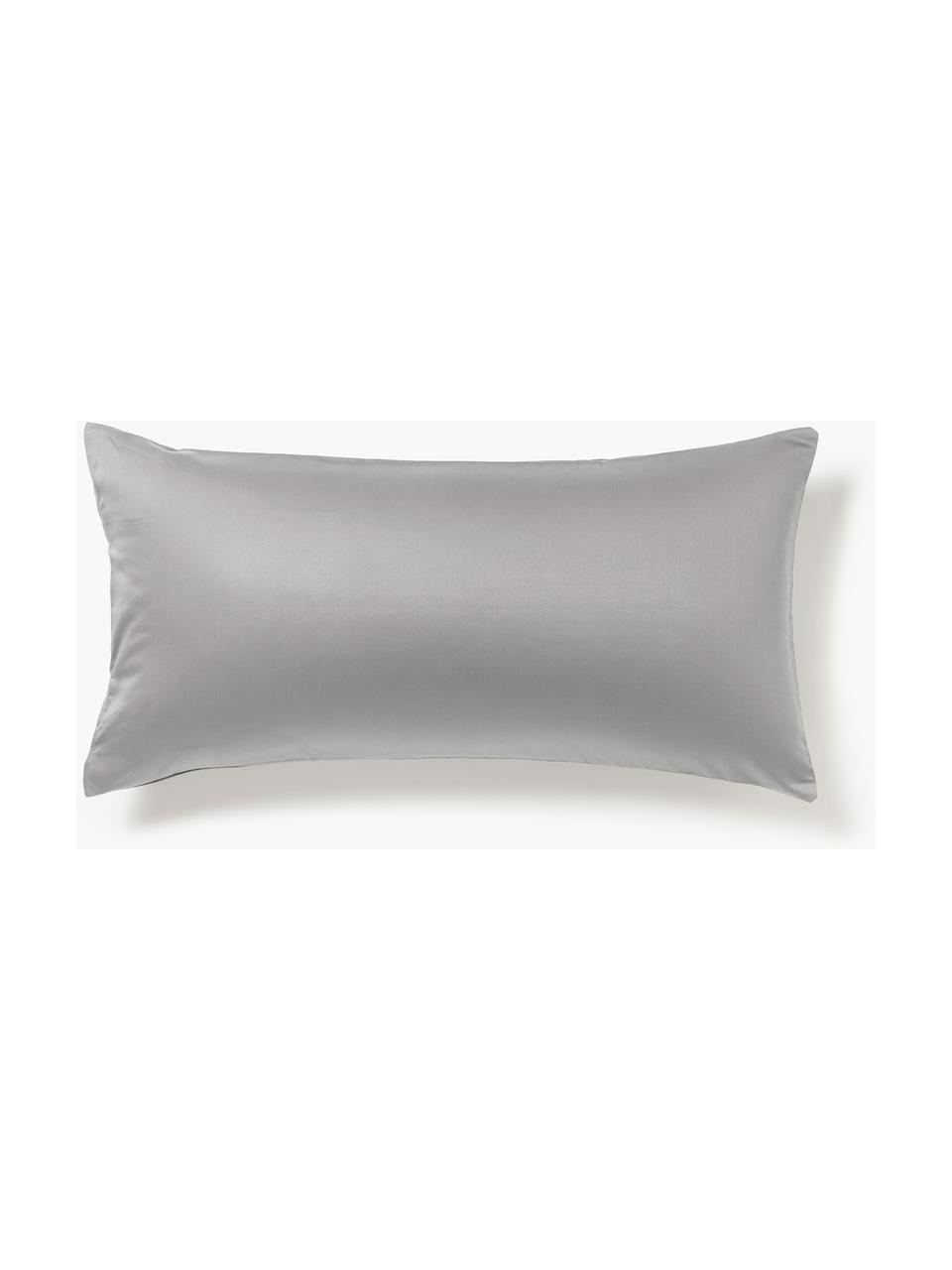 Baumwollsatin-Kopfkissenbezug Comfort, Webart: Satin Fadendichte 300 TC,, Dunkelgrau, B 40 x L 80 cm