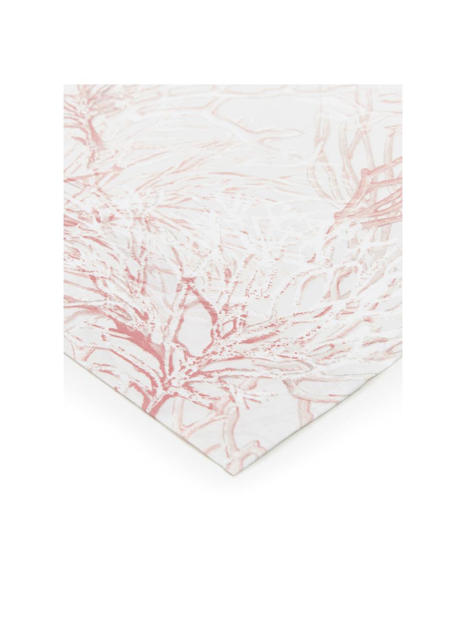 Set lenzuola in percalle Atollo, Tessuto: percalle Il percalle è un, Rosa, 250 x 290 cm + 2 federe + 1 lenzuolo con angoli