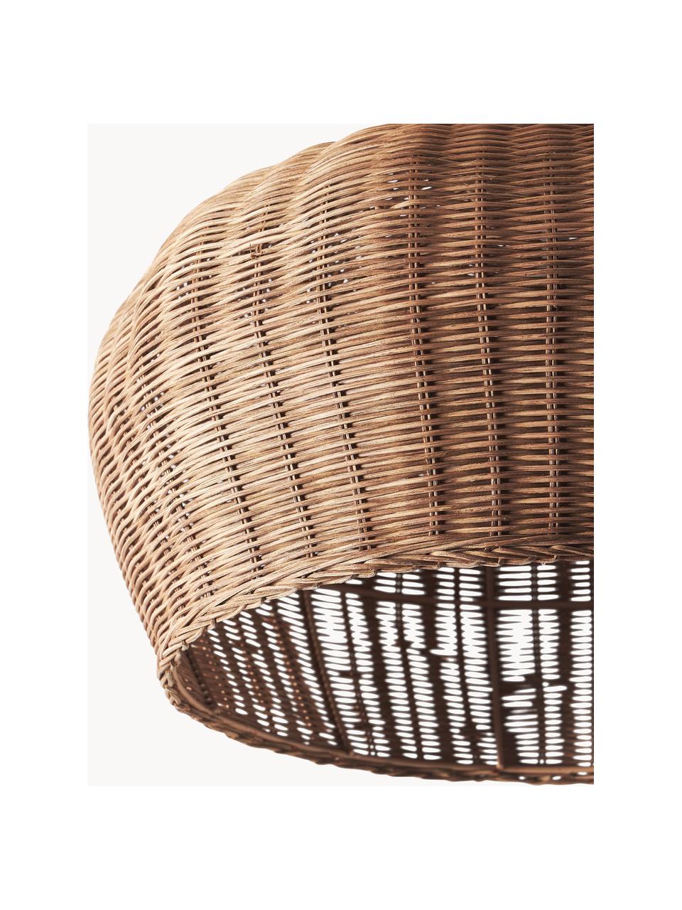 Deckenleuchte Krisa aus Rattan, Metall, Rattan, Braun, B 50 x H 32 cm