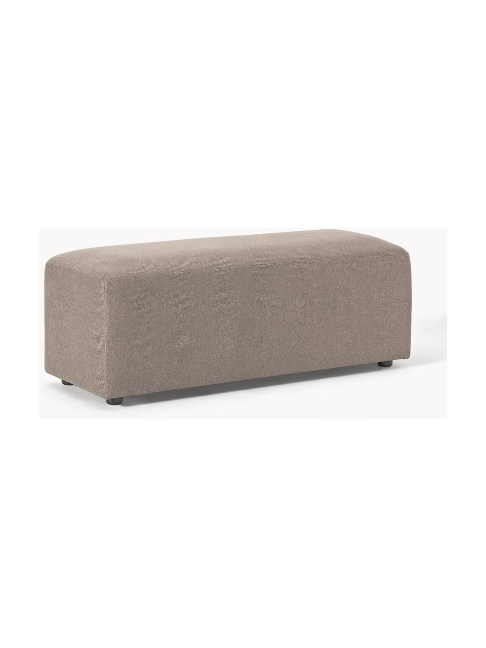 XL-Hocker Melva, B 116 x T 42 cm, Bezug: 100 % Polyester Der strap, Gestell: Massives Kiefern- und Fic, Webstoff Taupe, B 116 x T 42 cm