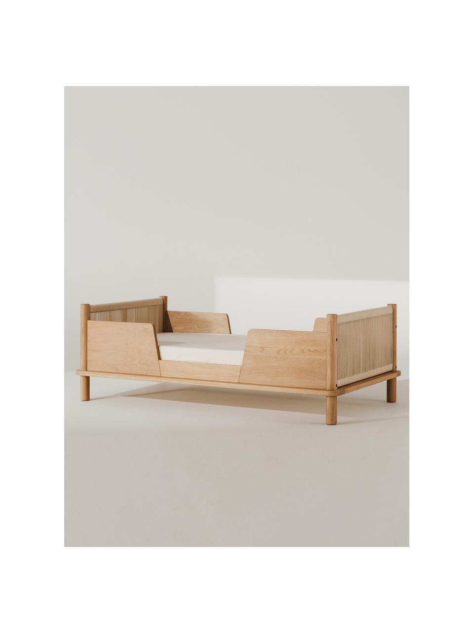 Cama infantil de madera de roble Latitude, 70 x 140 cm, Madera de roble, Madera de roble, An 70 x L 140 cm