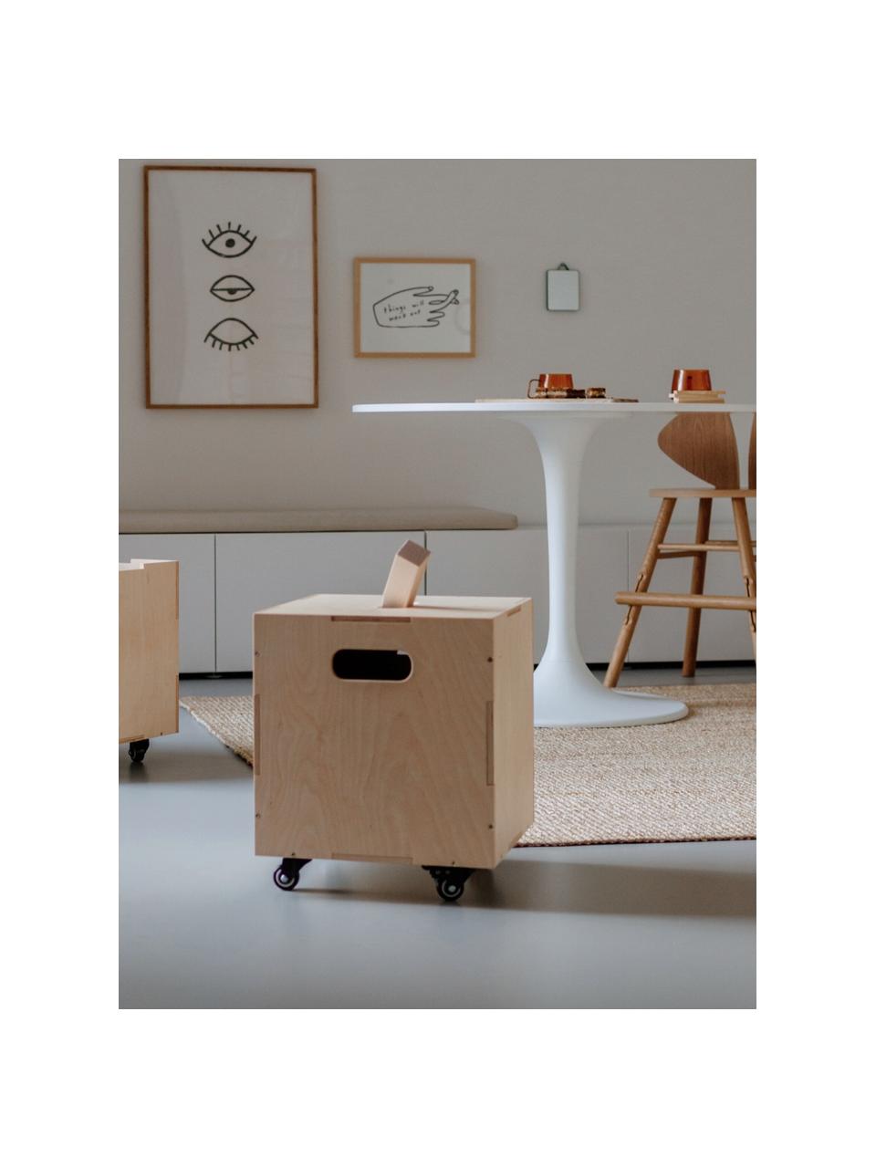 Holz-Aufbewahrungsbox Cube, Birkenholzfurnier

Dieses Produkt wird aus nachhaltig gewonnenem, FSC®-zertifiziertem Holz gefertigt., Helles Holz, B 36 x T 36 cm