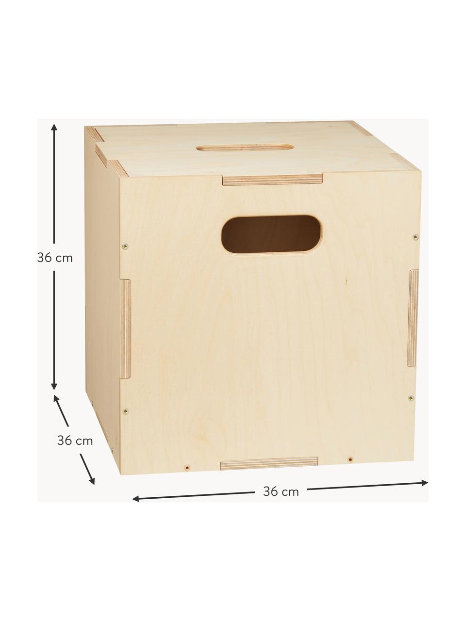 Dřevěný úložný box Cube, Dýha z březového dřeva

Tento produkt je vyroben z udržitelných zdrojů dřeva s certifikací FSC®., Světlé dřevo, Š 36 cm, H 36 cm