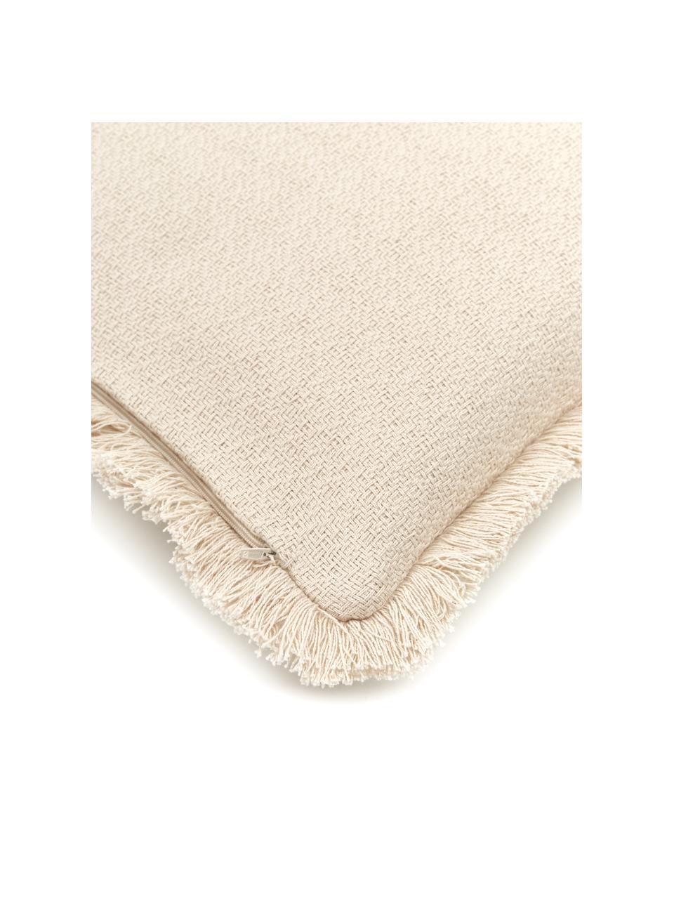 Funda de cojín Lorel, 100% algodón, Beige, An 30 x L 50 cm