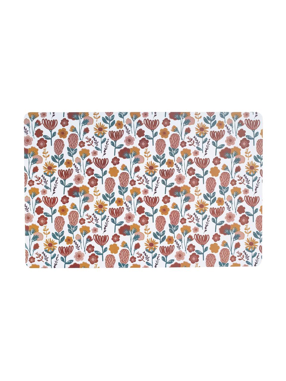 Placemats Sevent, 2 stuks, Kunststof (PVC), Wit, multicolour, 29 x 44 cm