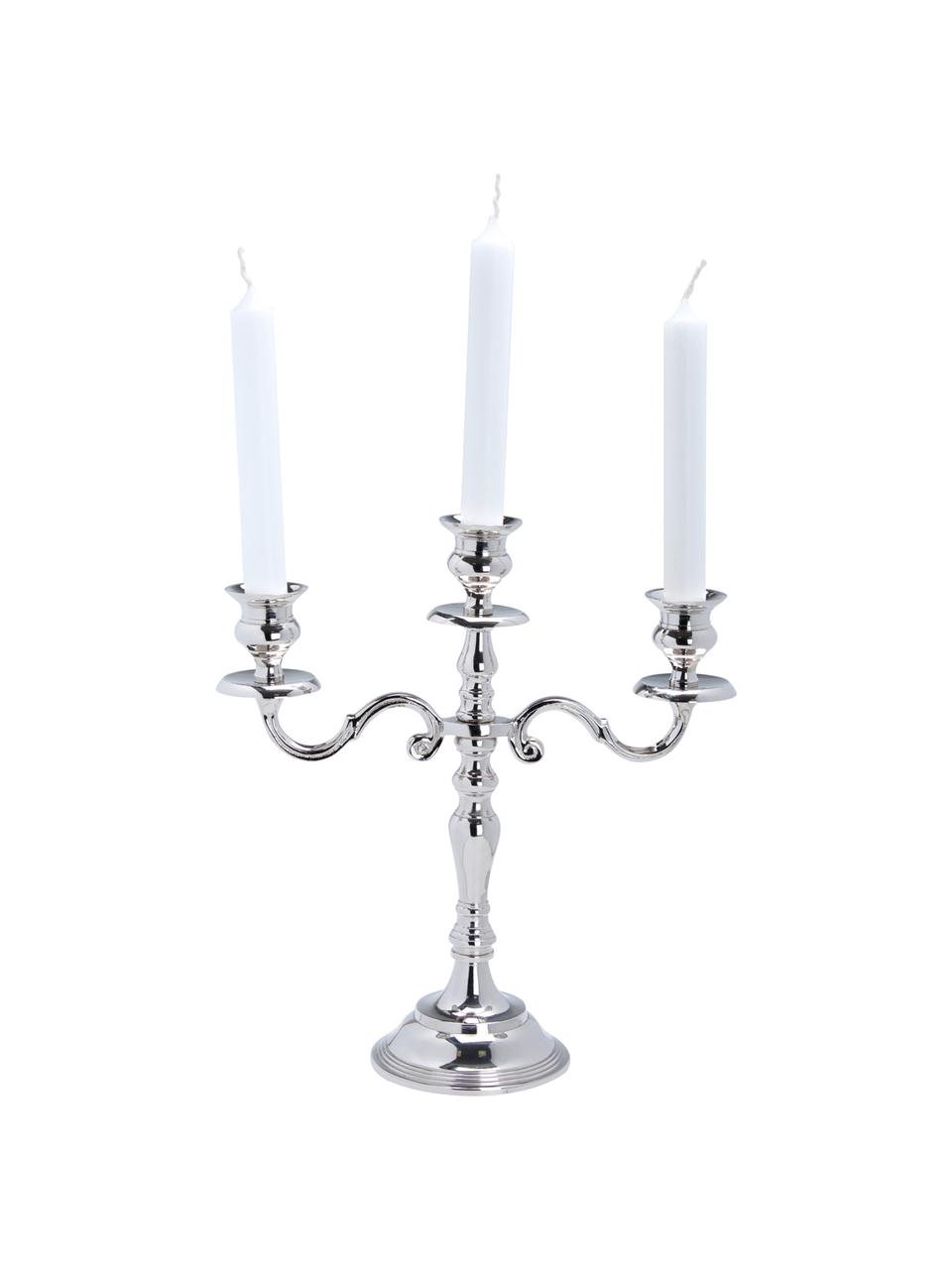 Klassischer Kerzenhalter Silverlights, Aluminium, Aluminium, Ø 27 x H 29 cm