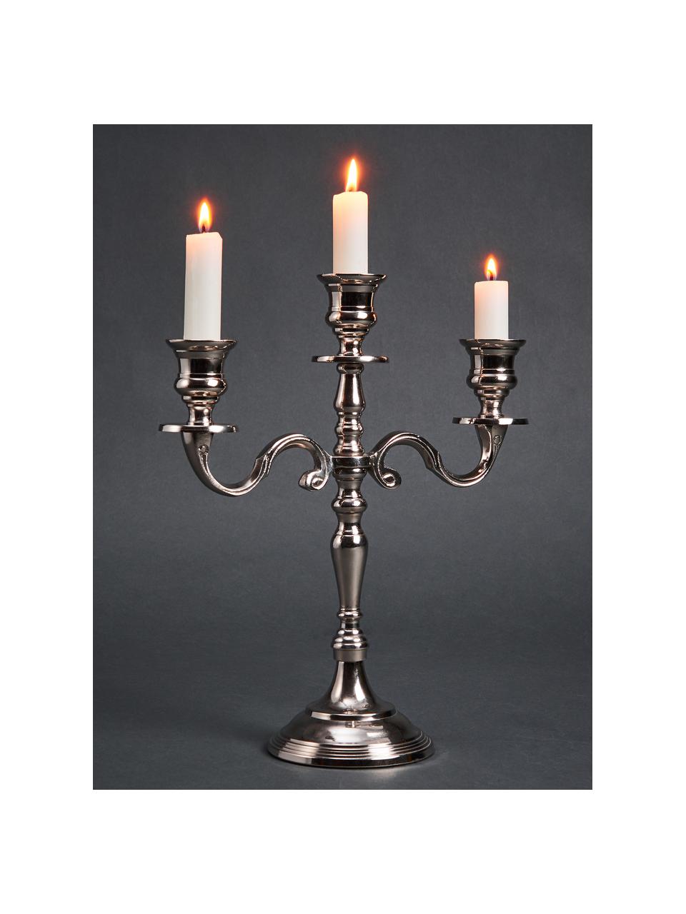 Candelabro classico Silverlights, Alluminio, Alluminio, Ø 27 x Alt. 29 cm