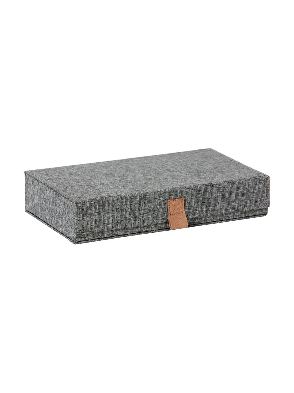 Caja para gafas Premium, Gris oscuro, marrón, An 30 x F 17 cm