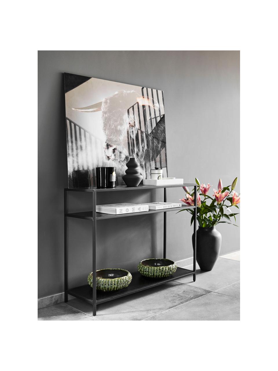 Konzolový stolík Seaford, Čierna, Š 100 x H 35 cm