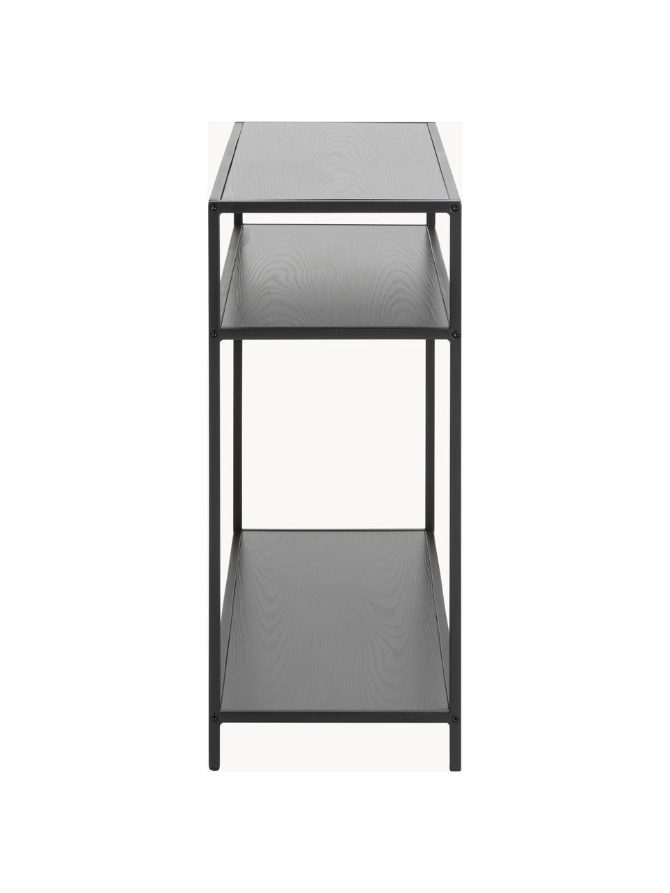 Konzolový stolek Seaford, Černá, Š 100 cm, H 35 cm