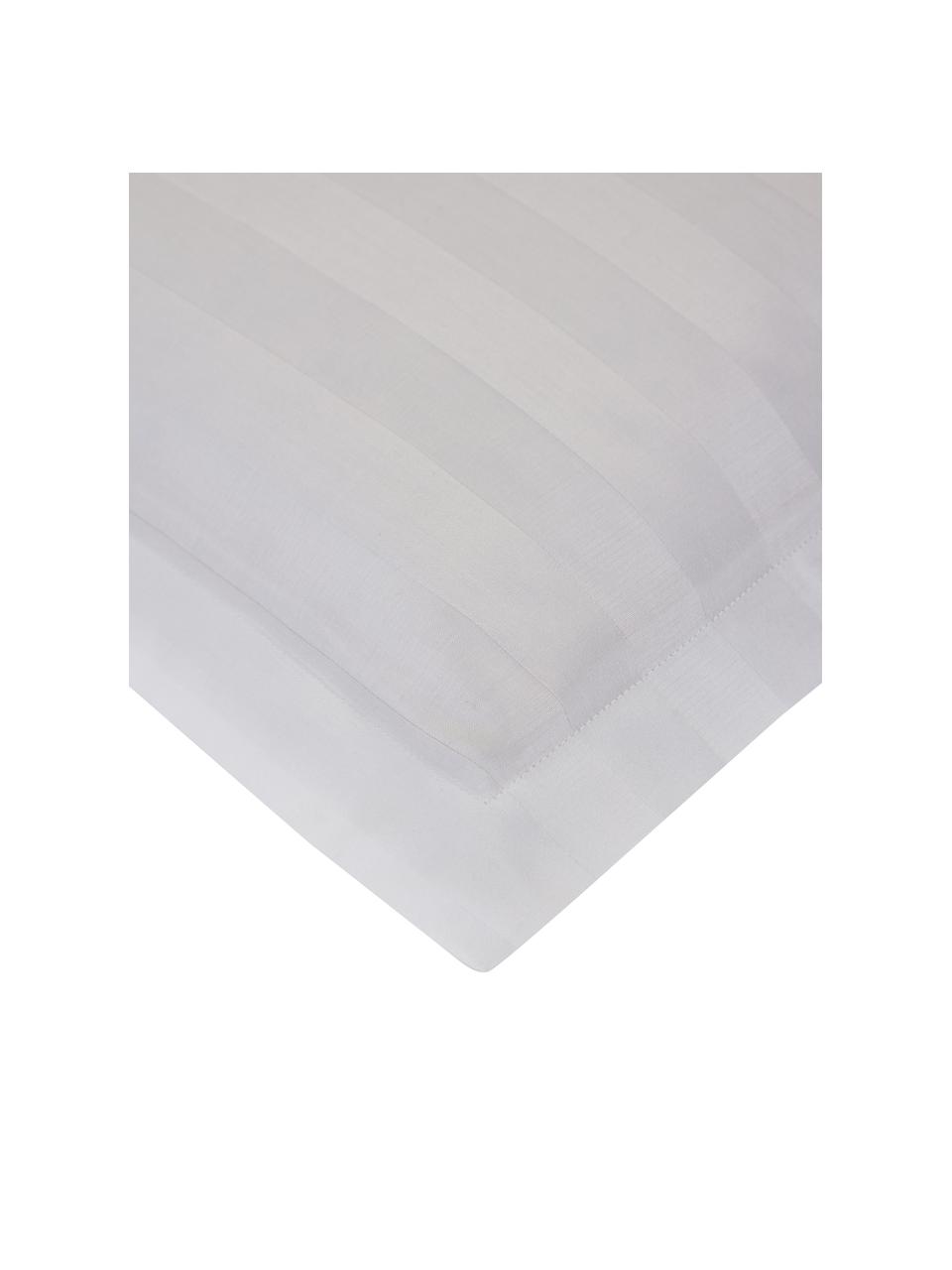 Poszewka na poduszkę z satyny Willa, 2 szt., Biały, S 40 x D 80 cm