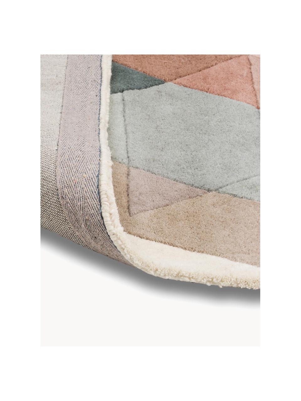 Tapis design pure laine pastel Freya, Multicolore, larg. 140 x long. 200 cm (taille S)